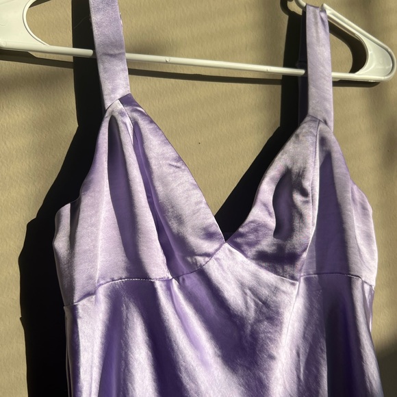 Silky mini purple dress 🥳 - Picture 2 of 6